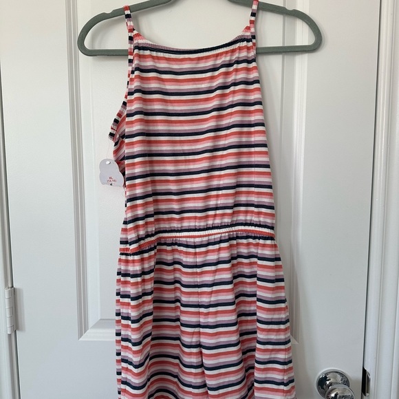 Girls Wonder Nation Striped Sleeveless Jumpsuit - Picture 4 of 4